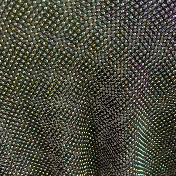 Fashion Nova, disco sparkly net crop top, size 1X - Picture 4 of 5